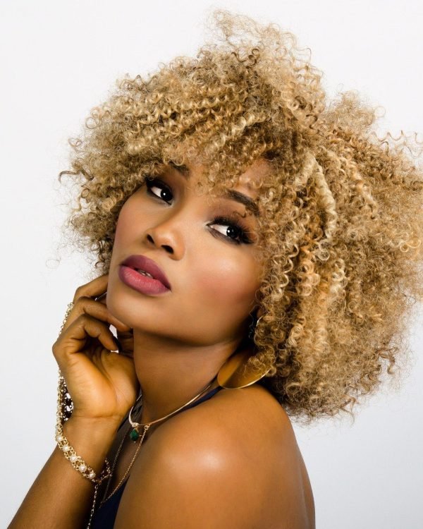 woman, face, curly